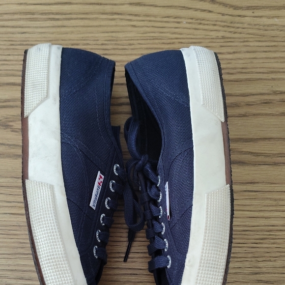 Superga Navy Blue Canvas Sneakers - Picture 5 of 5